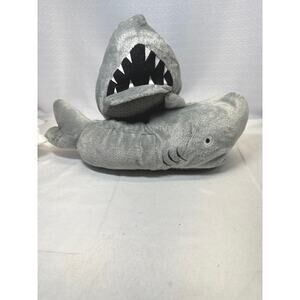 Shark House Shoes Slippers Gray Old Navy Kids 12-13